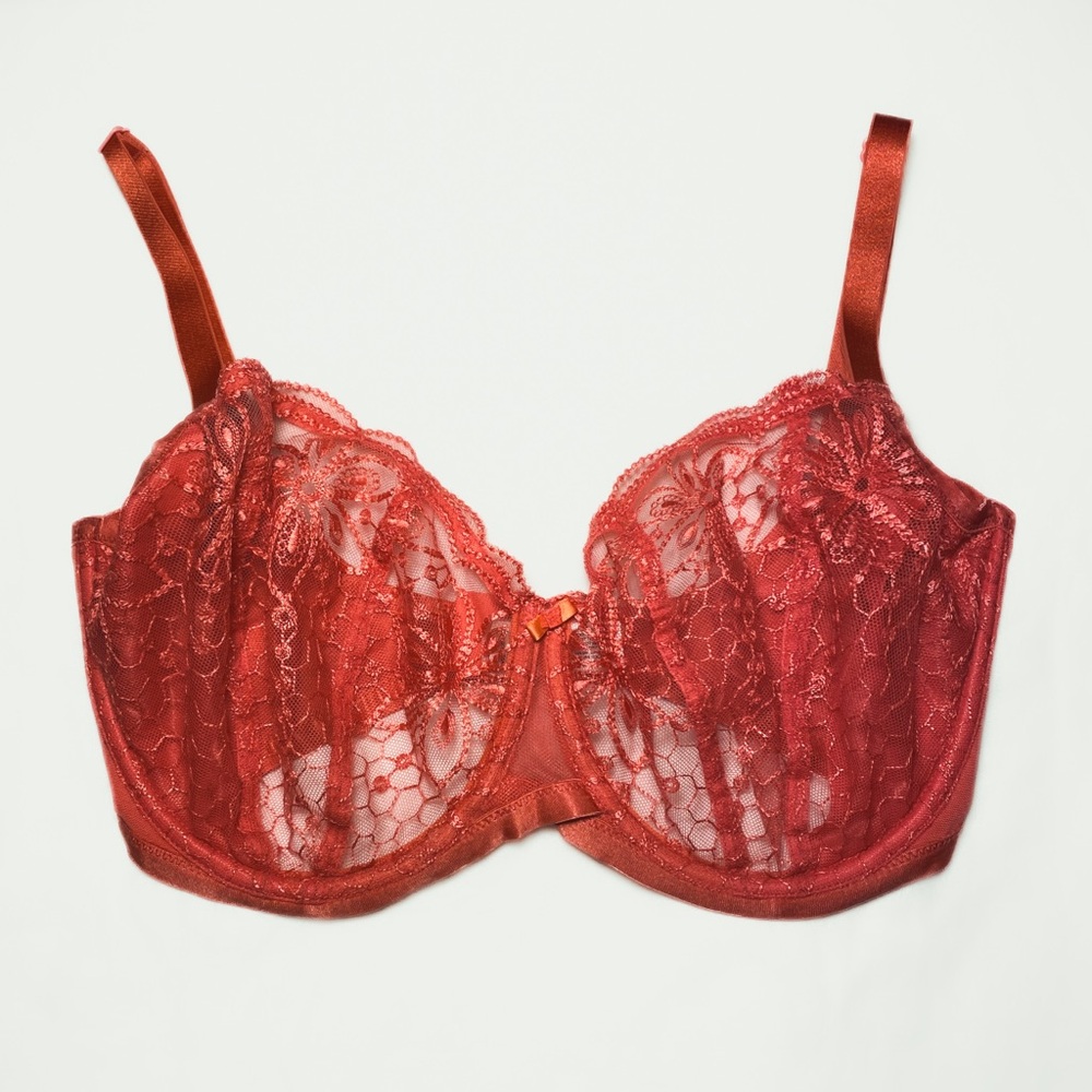 32i Panache Alexandra Balconnet Bra Coral Pink Unlined Wired